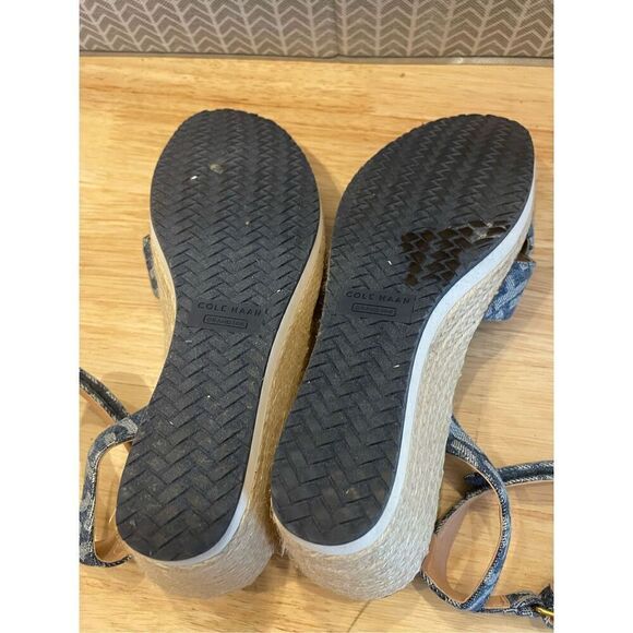 Cole Haan Women's Cloud Ankle Strap Espadrille Wedge Sandals - Picture 8 of 9